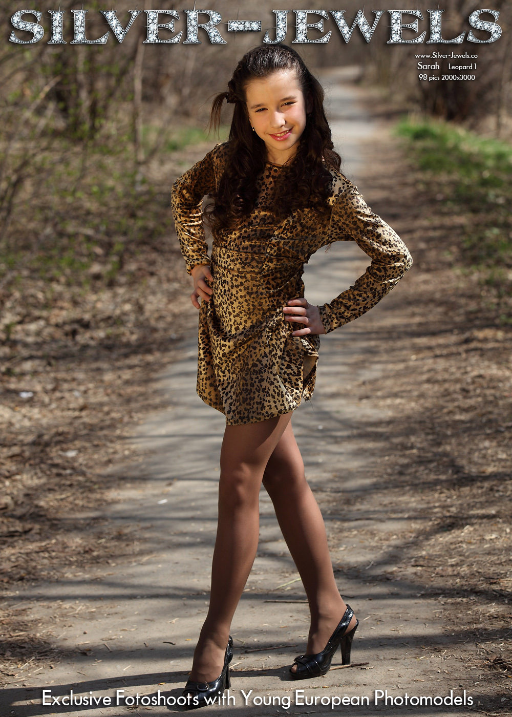Sarah – Silver Jewels – Leopard 1 – Teen Model